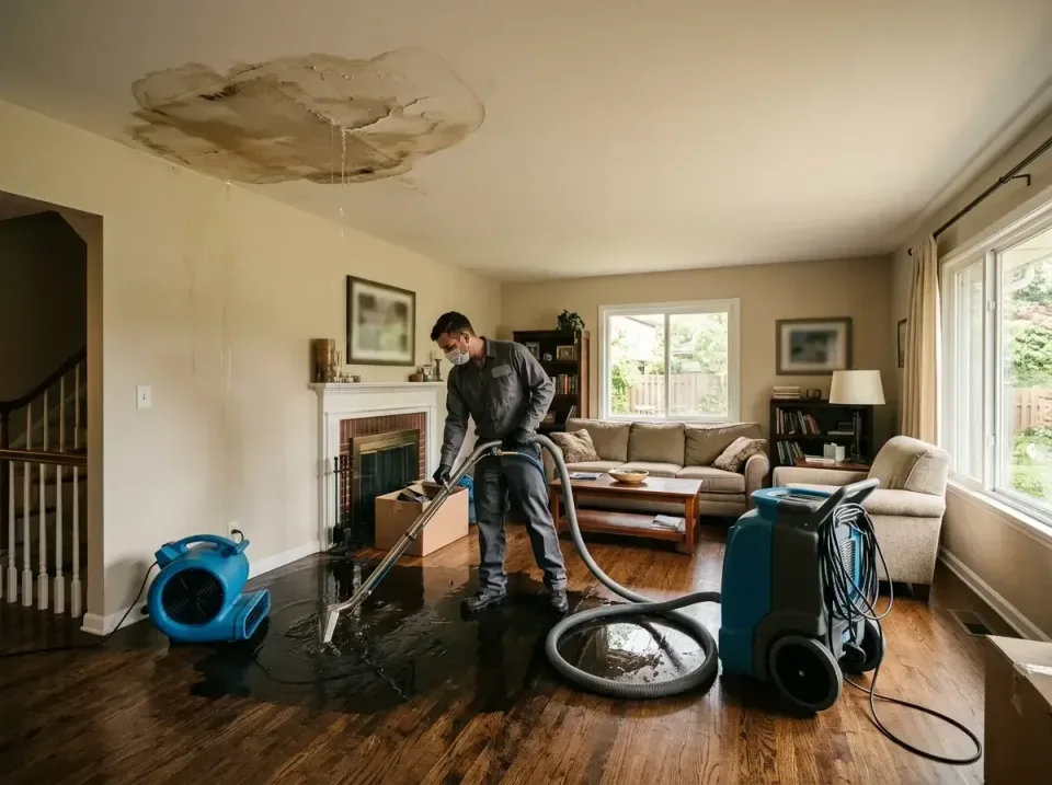 attic-pipe-burst-ceiling-drip-008 — frequently asked questions, Water Damage Restoration & Carpet Care in Kosciusko, MS